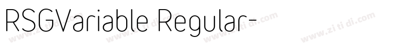 RSGVariable Regular字体转换 RSGVariable Regular字体转换